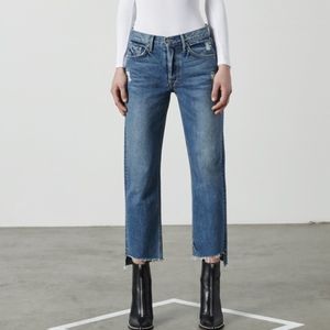 GRLFRND Helena High Rise Straight Leg Jeans Close To You